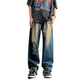 One Leg Ripped Y2K Jeans